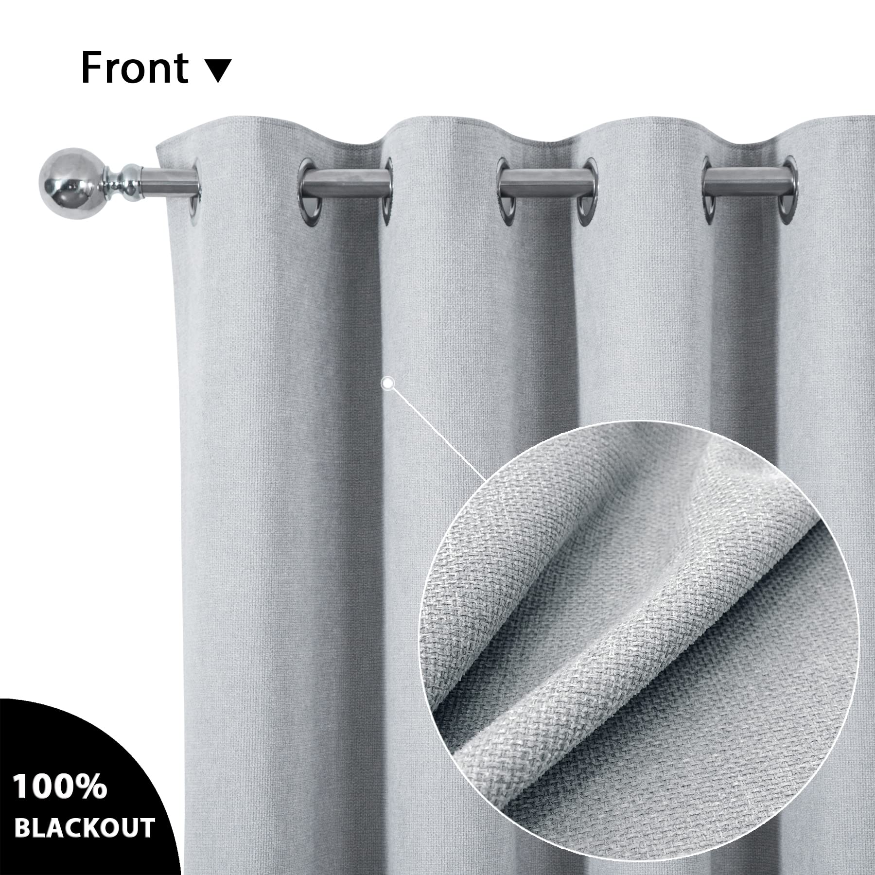 always4u Rideau Thermique Isolant Anti Froid, Rideaux Occultant 100%, Tressage Croisé Texture Semi Uni, Salon Moderne pour Salon Cuisine, Vert Lot de 2 140x245cm always4u Rideau Thermique Isolant Anti Froid, Rideaux Occultant 100%, Tressage Croisé Texture Semi Uni, Salon Moderne pour Salon Cuisine, Vert Lot de 2 140x245cm