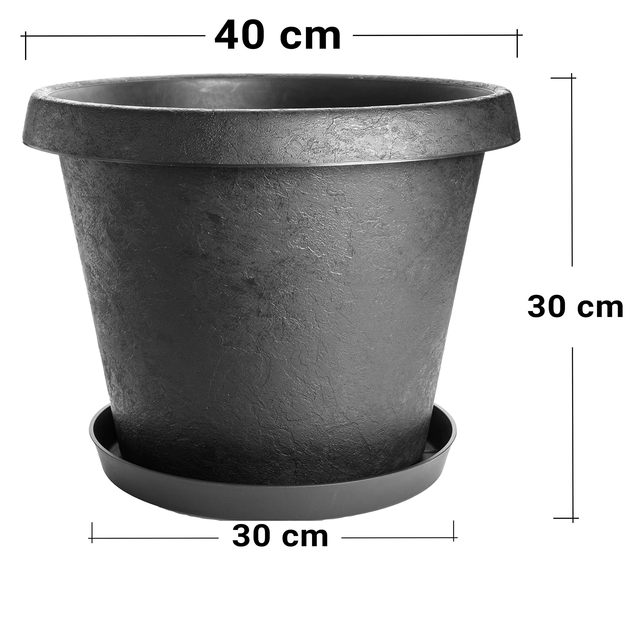 Mini-planten set 12 - Inclusief 12x Boule Antraciet pot