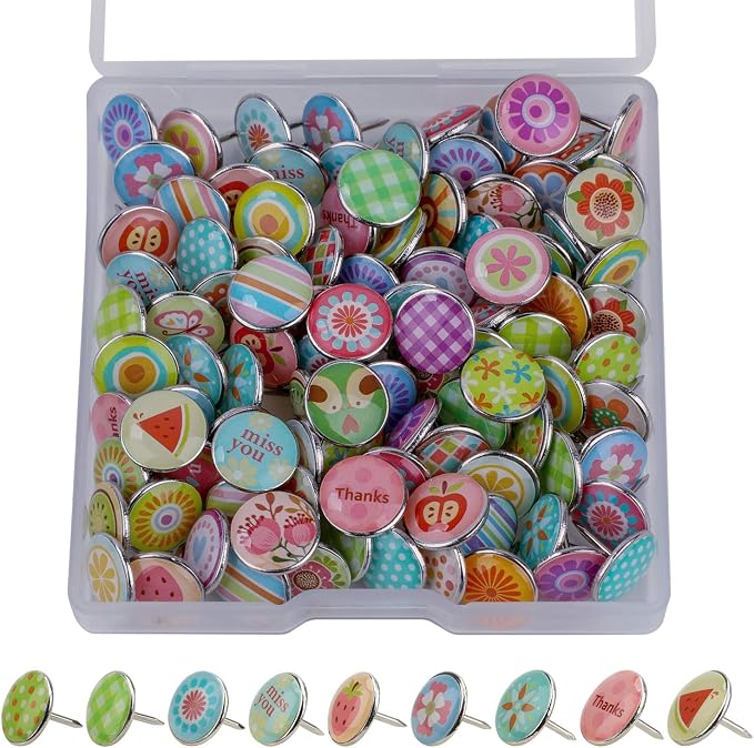Bunte Reißzwecken-Set – 300 Stück Für Pinnwand, Weltkarte & Büro-Deko