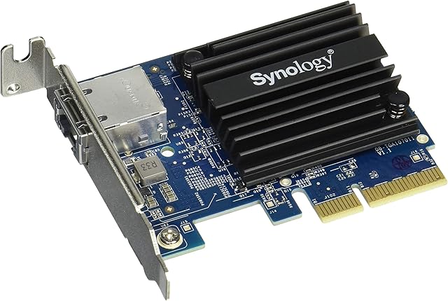 Synology E10G18-T1 - Network adapter - PCIe 3.0 x4 low profile - 10Gb Ethernet x 1 - for Disk Station DS1618, RackStation RS1219, RS2418, RS2818, RS3618, RS818 ,RJ-45; 1 port