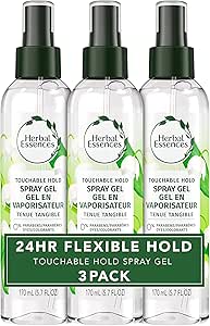 ences Hair Spray Gel for Curly Hair, Styling Gel for Women, Touchable Hold, 5.7 Fl Oz (Pack of 3)
