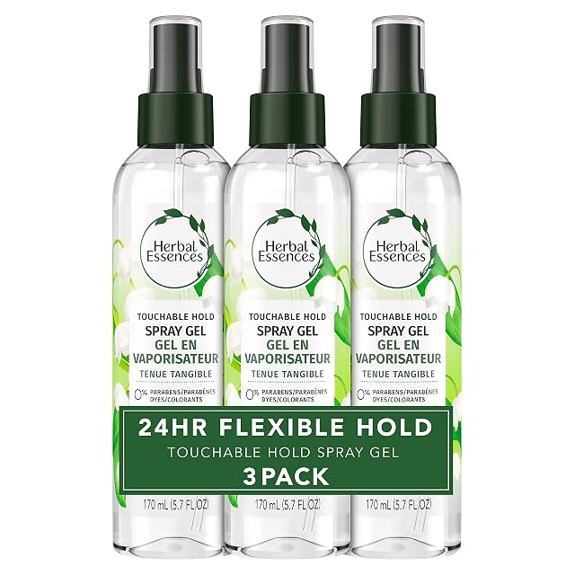 Herbal Essences Hair Spray Gel for Curly Hair Styling Gel for Women Touchable Hold 5 7 Fl Oz