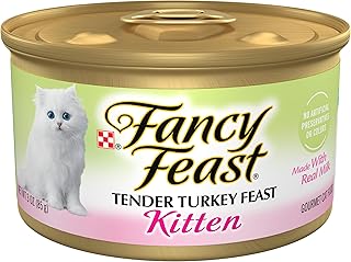 Purina Fancy Feast Kitten Tender Turkey Feast Wet Kitten Food Pate - (Pack of 24) 3 oz. Cans