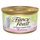 Purina Fancy Feast Kitten Tender Turkey Feast Wet Kitten Food Pate - (Pack of 24) 3 oz. Cans