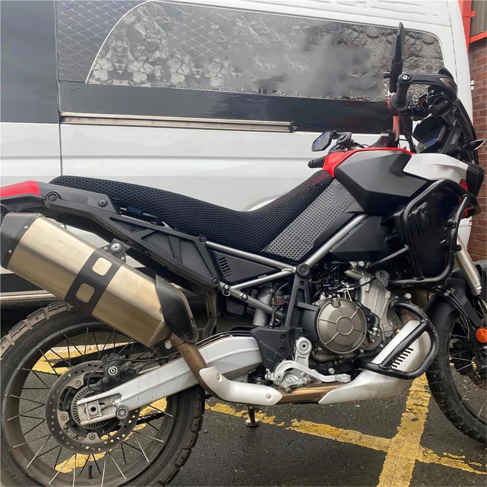 YESKIT Coprisella Tuareg 660 Airflow In Rete A Nido D'ape Per APRILIA TUAREG 660, Accessori In Nylon Antiscivolo
