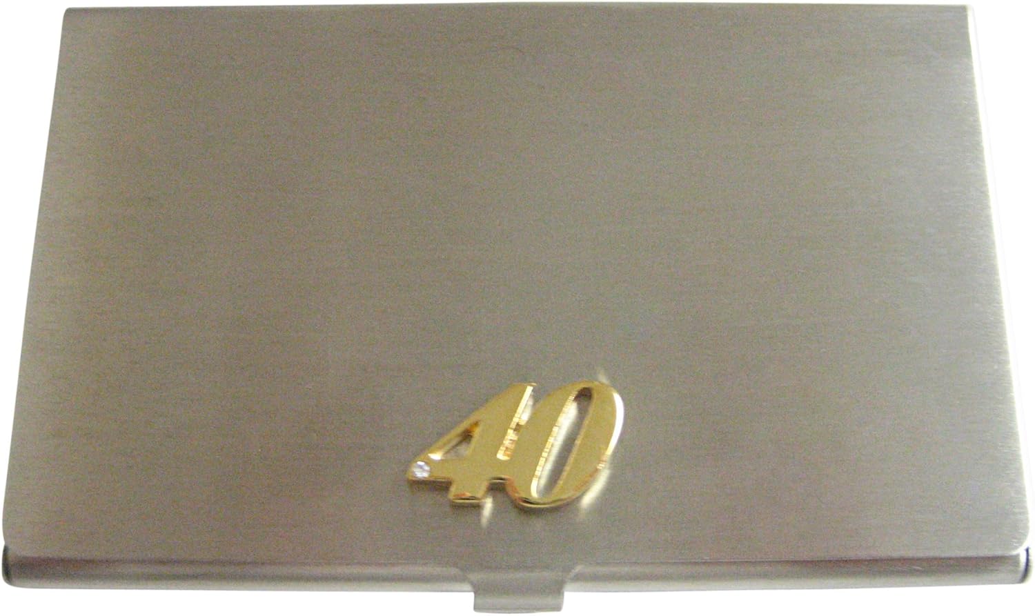 Kiola Designs Gold Toned 40 Years Business Card Holder