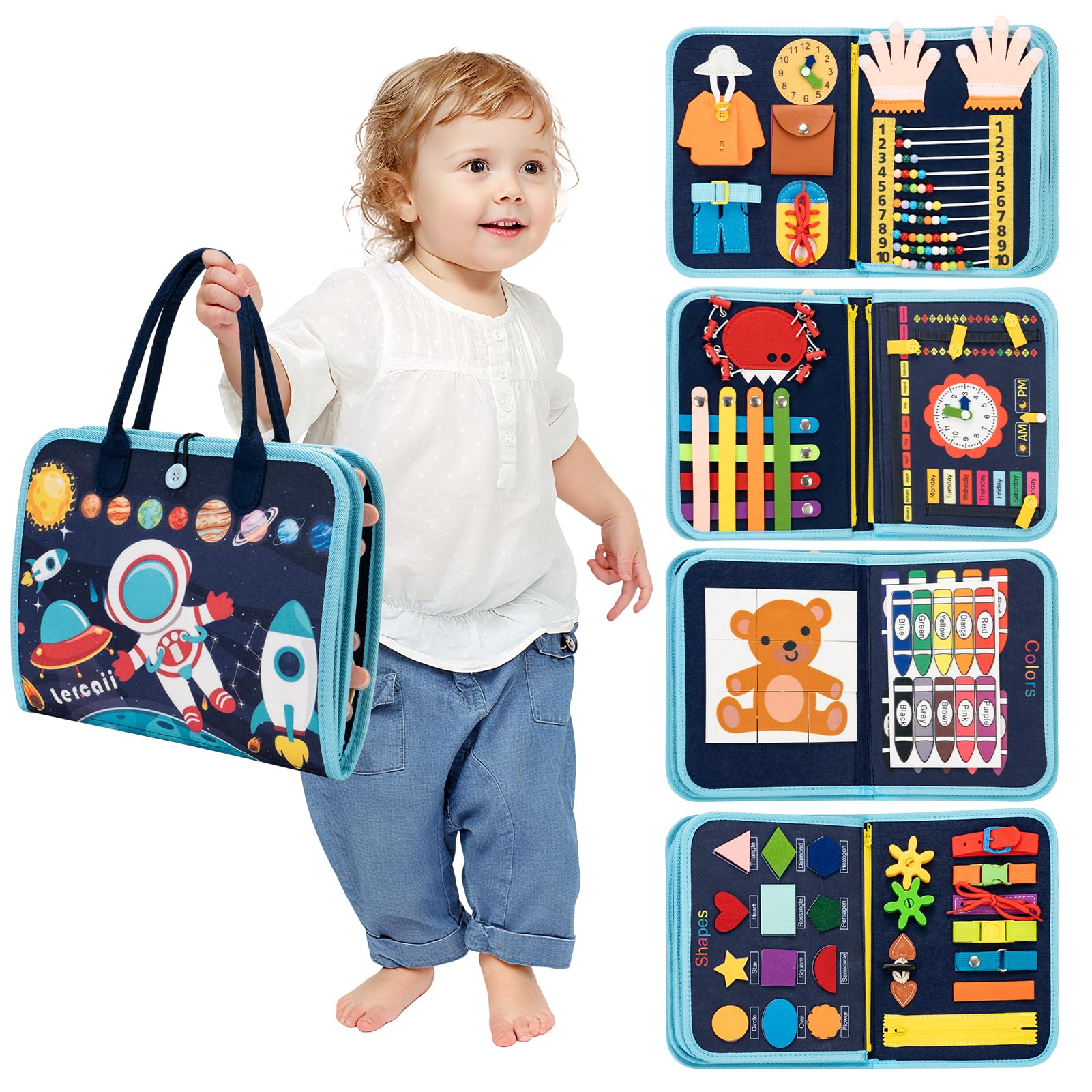 Lercaii Toddler Busy Board Book