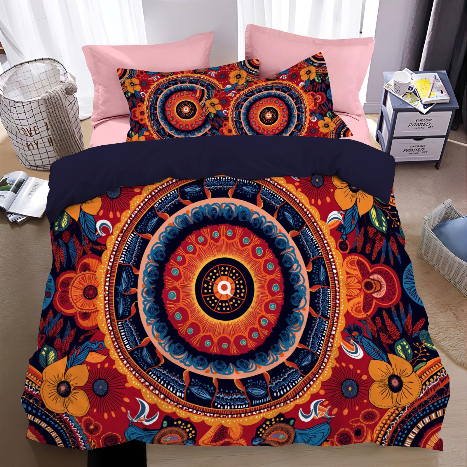 Housse de couette 140x200 imprimé mignon pour sommeil paisible sans plis