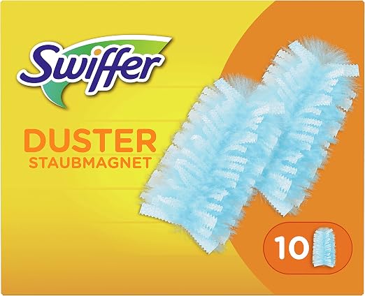 Swiffer Duster Plumeau Recharges avec Parfum Febreze, Pack Économique 54 Unités (6x9), Attrape et Retient la Poussière comme Un Aimant, Parfum Longue Durée, Manche Vendu Séparément
