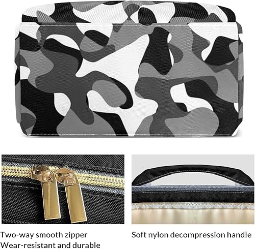 Miniatura 4 de Mochila de pañales de camuflaje rojo con nombre, bolsa multifunción de gran capacidad para mamá, papá, unisex, niño y niña, Diseño 2, Personalizado