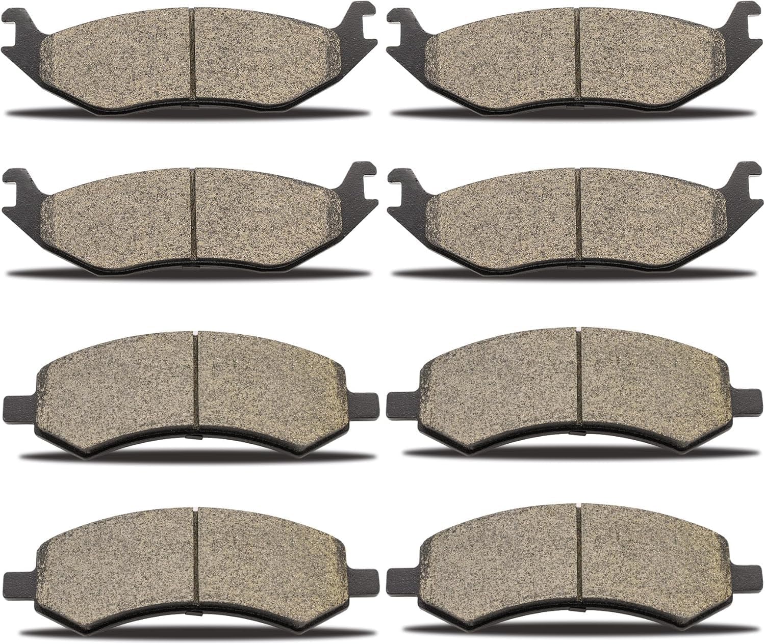 D1084 D967 Ceramic Brake Pads Set Compatible With Chrysler Aspen2007-2009,Dodge Dakota 2010,Dodge Durango 2007-2009,Dodge Ram 1500 2006-2010,Ram 1500 2011-2018
