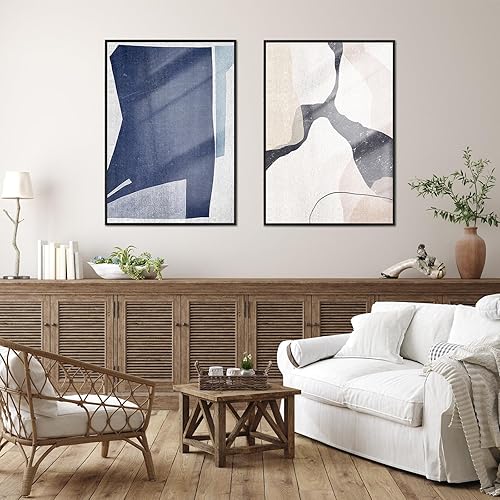 Miniatura 2 de Homso Marco de fotos A1 para póster, color negro, 23.4 x 33.1 pulgadas, marco de metal de aluminio, marco A1 con borde fino, acrílico resistente a