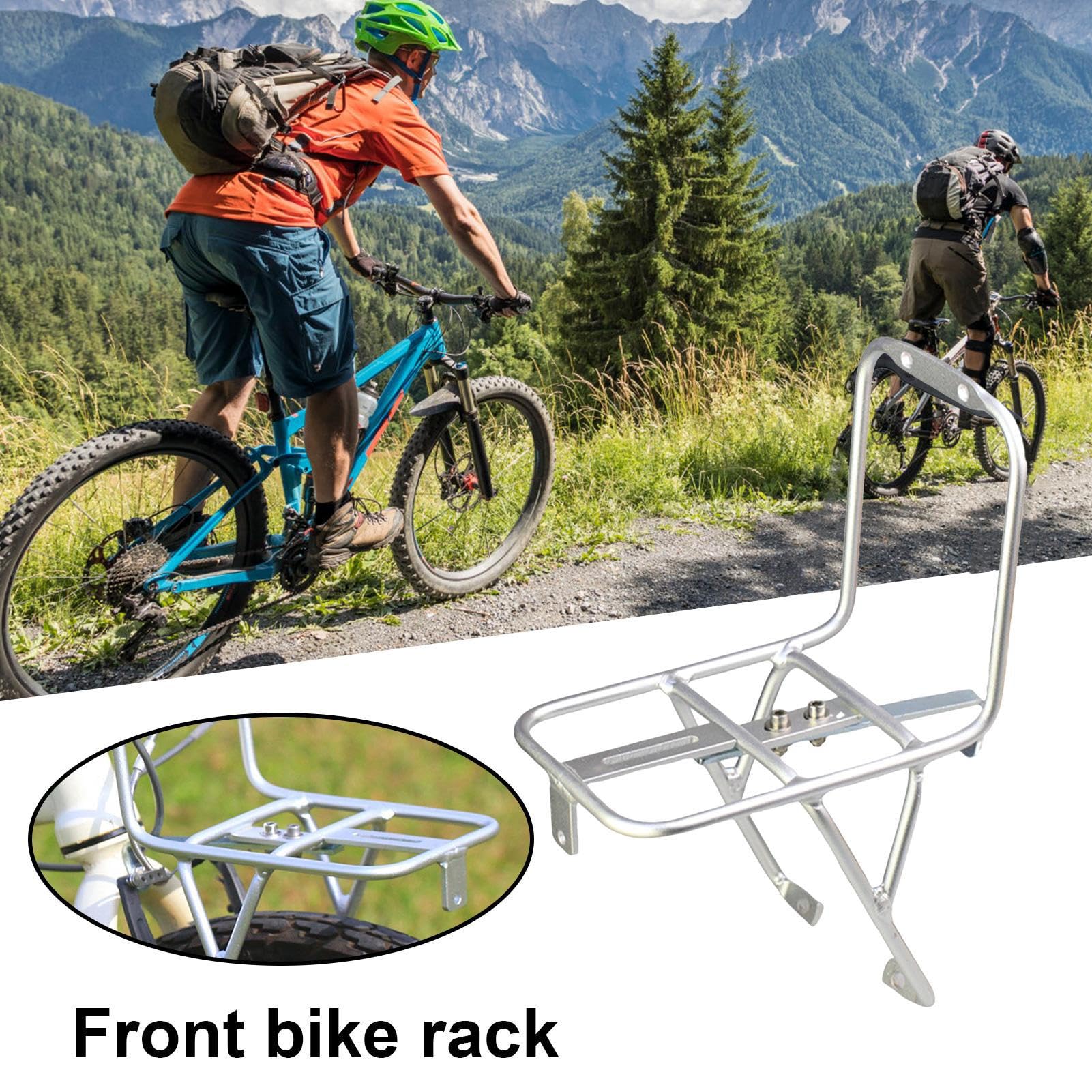 Portapacchi per bicicletta - alluminio, 20 in supporto solido e leggero, per biciclette pieghevoli, mountain bike, corse, viaggi, campeggio, viaggi giornalieri