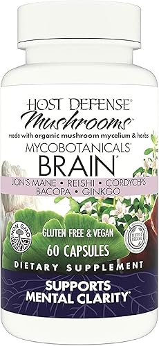 Host Defense MycoBotanicals Cerebro ayuda a la claridad mental 60unidades 60 1