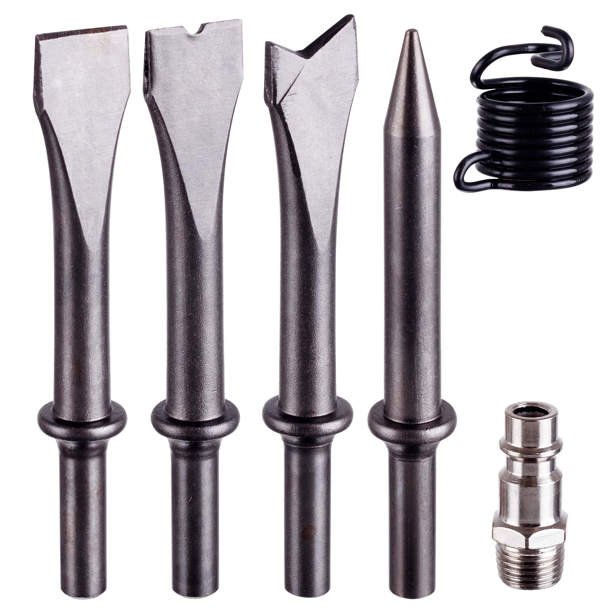 TECHNIC AT-8039DA Martello pneumatico con scalpello ad aghi e 3 scalpelli Scalpello rotondo a forma di pistola con 19 aghi con 18 cm di diametro Velocità di lavoro 4500 rpm