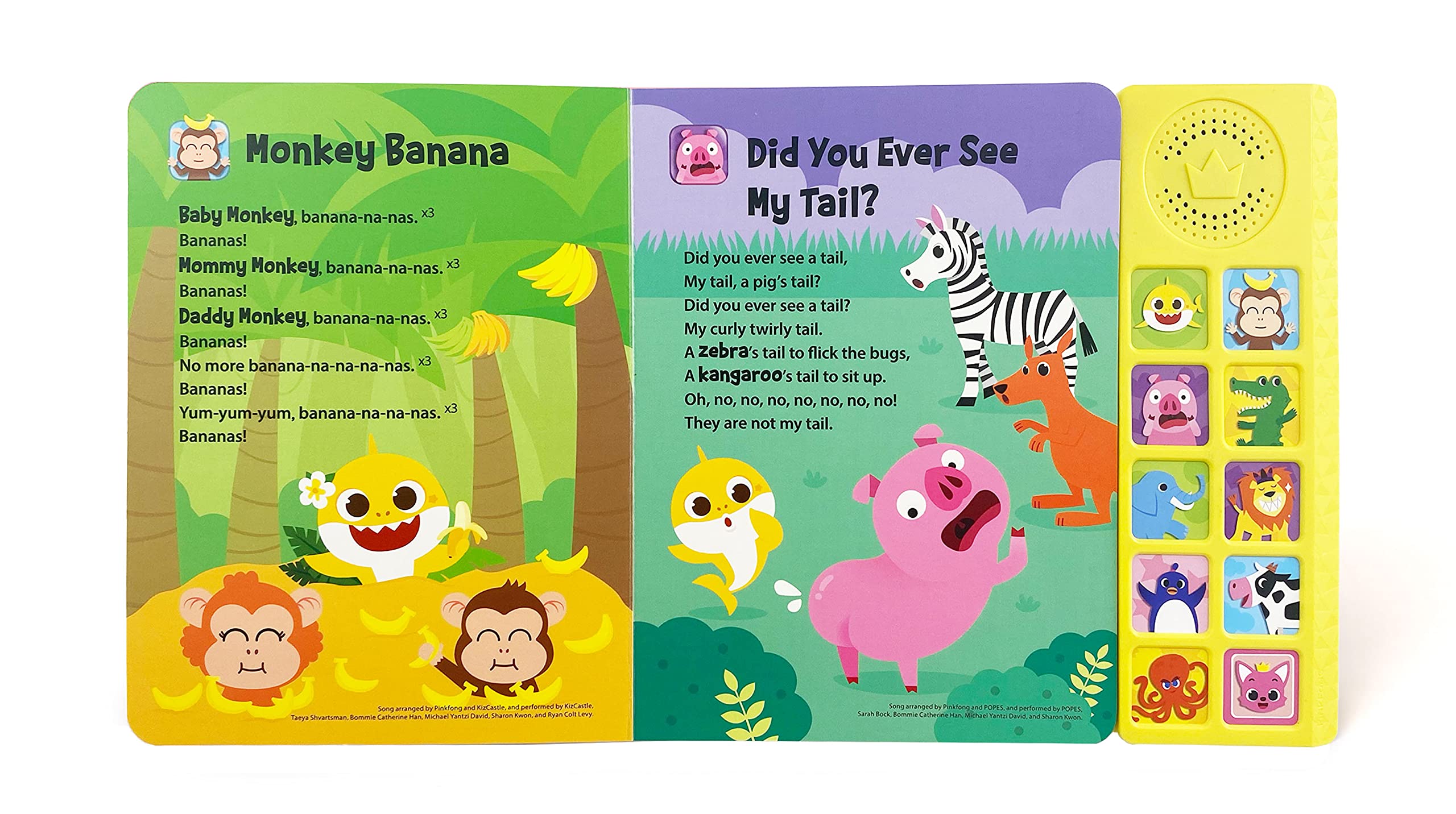 Baby Shark Animal Songs 10 Button Sound Book Baby Shark Toys, Baby