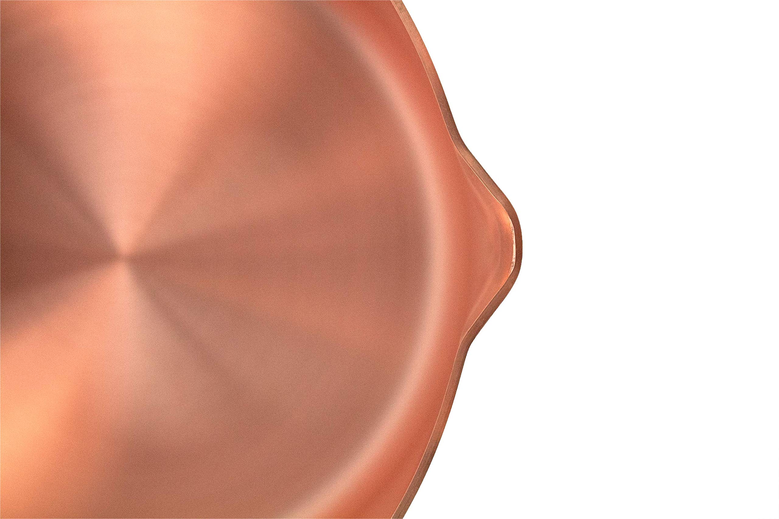 Casserole en cuivre avec bec verseur - Diamètre : 16 cm - Paroi épaisse - Idéal pour les plats sucrés ou les sauces