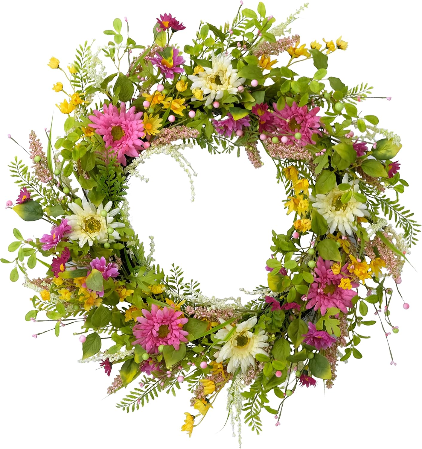 Puleo International 28" Artificial Floral Spring Door Wreath, Multicolor (2612-W30)