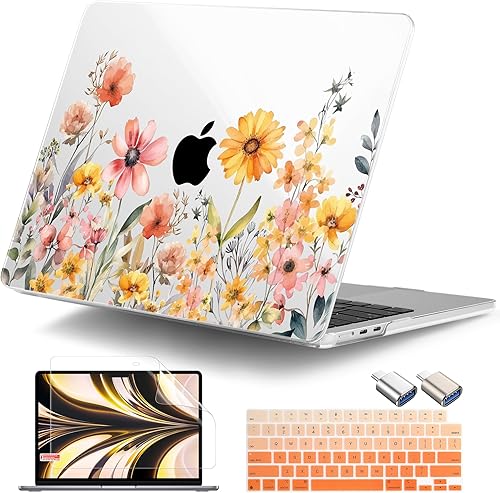 Miniatura 33 de DONGKE Funda para MacBook Air de 13.6 pulgadas 2025 2024-2022 A3240 A3113 A2681 M4 M3 M2 Chip Touch ID, carcasa rígida de plástico y cubierta de