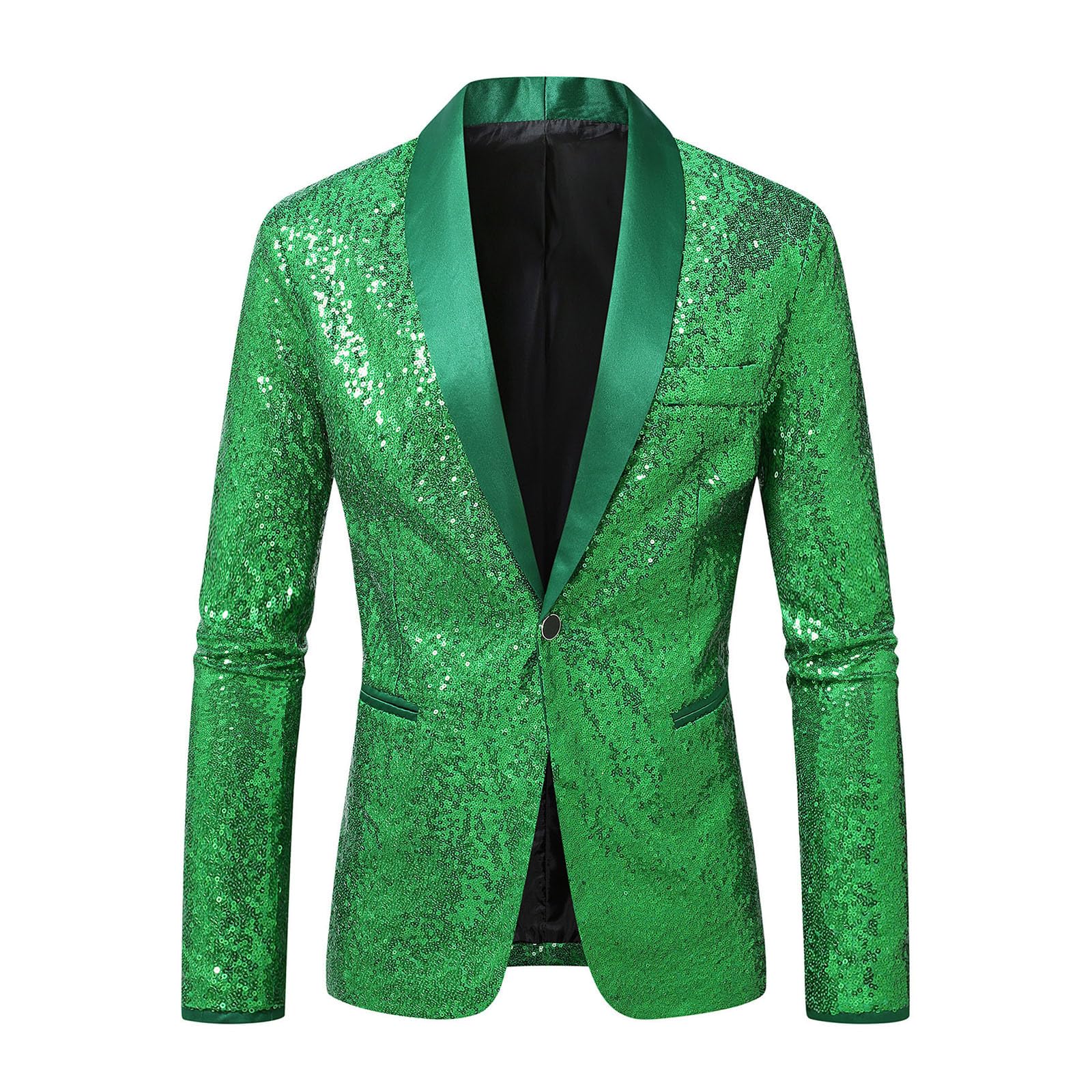 Veste Smoking pailletée pour soirée et Spectacle Costume Carnaval Homme élégant pour Mariage et événement Nocturne Veste festives fête Club Costume Carnaval Homme Smoking Brillant