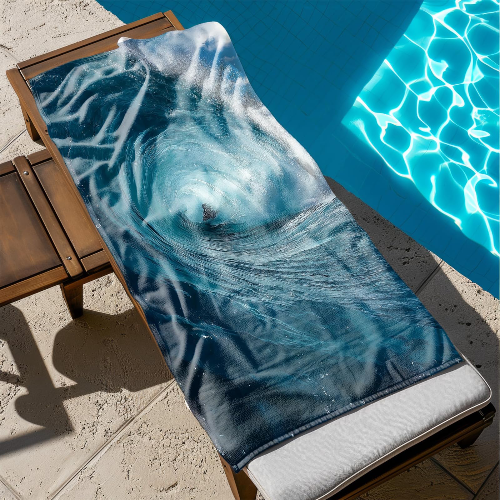 Telo Mare Microfibra 210x230 Blu Verde Telo Spiaggia Grande Antisabbia,XXL Asciugamano Mare, Asciugatura Rapida, Stuoia Spiaggia Leggero E Portatile