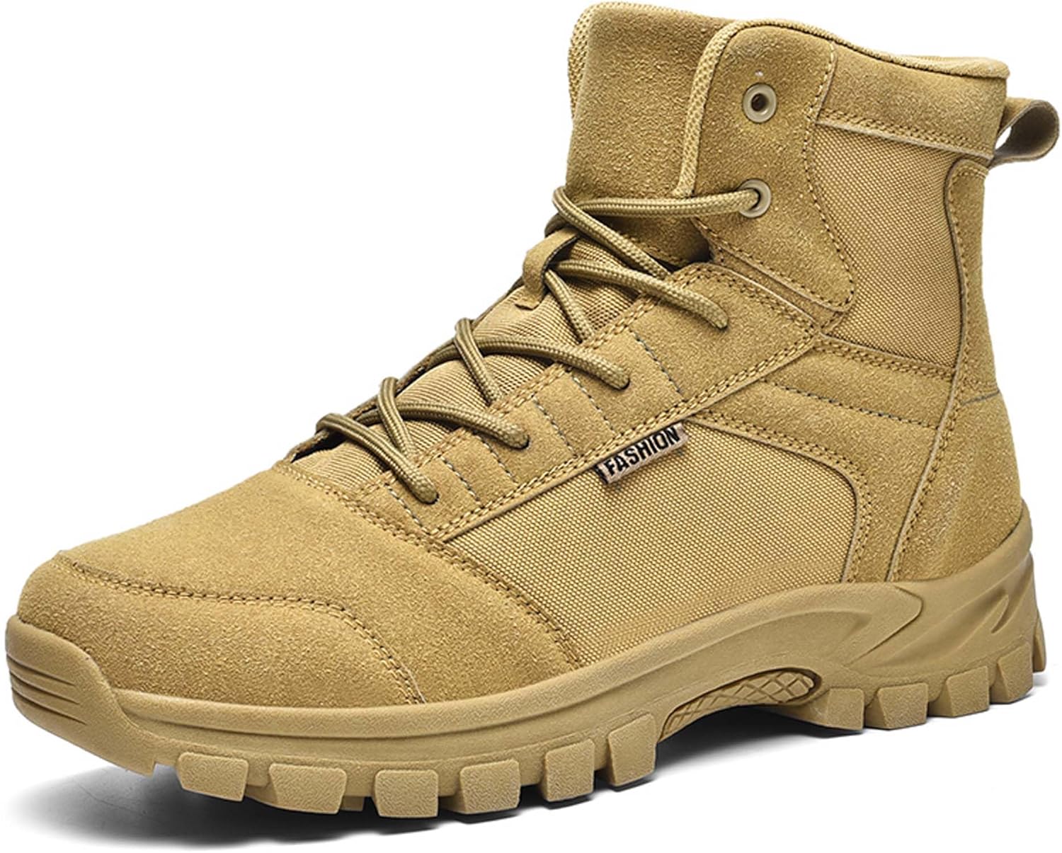 Men's Desert Military Boots Non-slip Comfortable Tactical Work Training Boots Outdoor Hiking Climbing Backpacking Shoes Lace Up Motorcycle Shoes