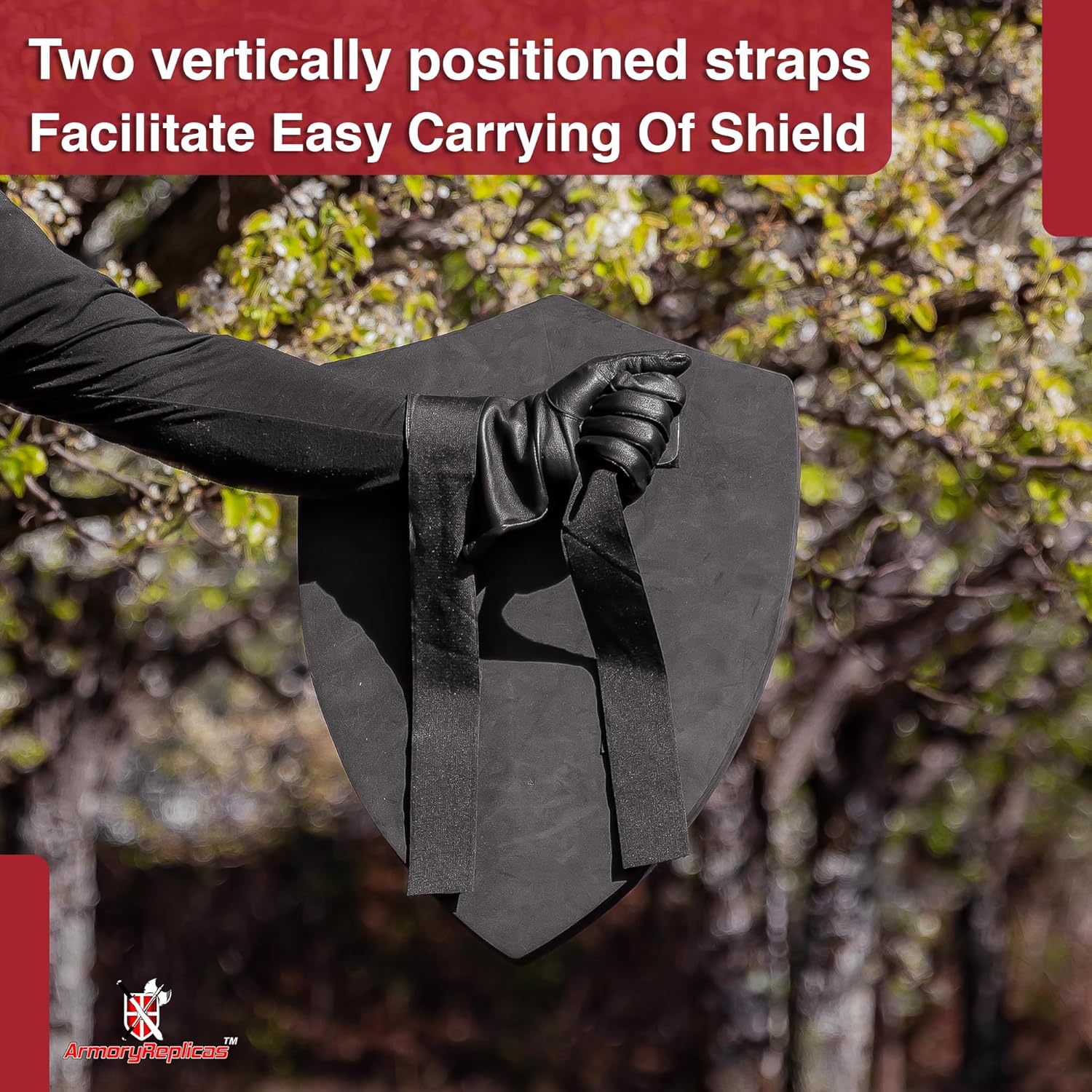 Armory Replicas™ - Throes of Battle Customizable Foam Medieval Shield - Superior LARP Costume Gear