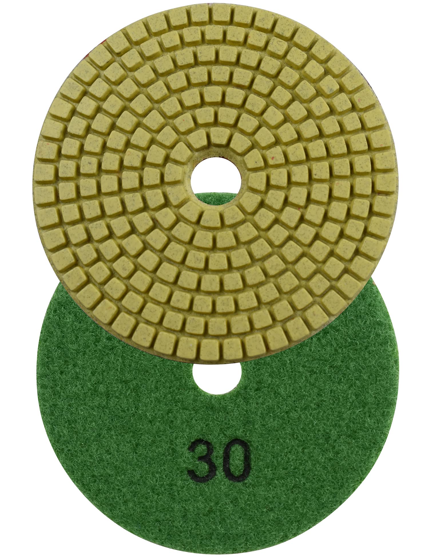 Almohadillas de pulido de diamante para uso húmedo de 4 pulgadas para moler piedra, mármol, granito, baldosas de granito, juego de 10 piezas, grano mixto 30-6000