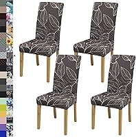 Vista 140 de Fundas para sillas de comedor, juego de 2 fundas para sillas de comedor o cocina, lavables, protectoras, para sillas Parsons, para el hogar, Beige