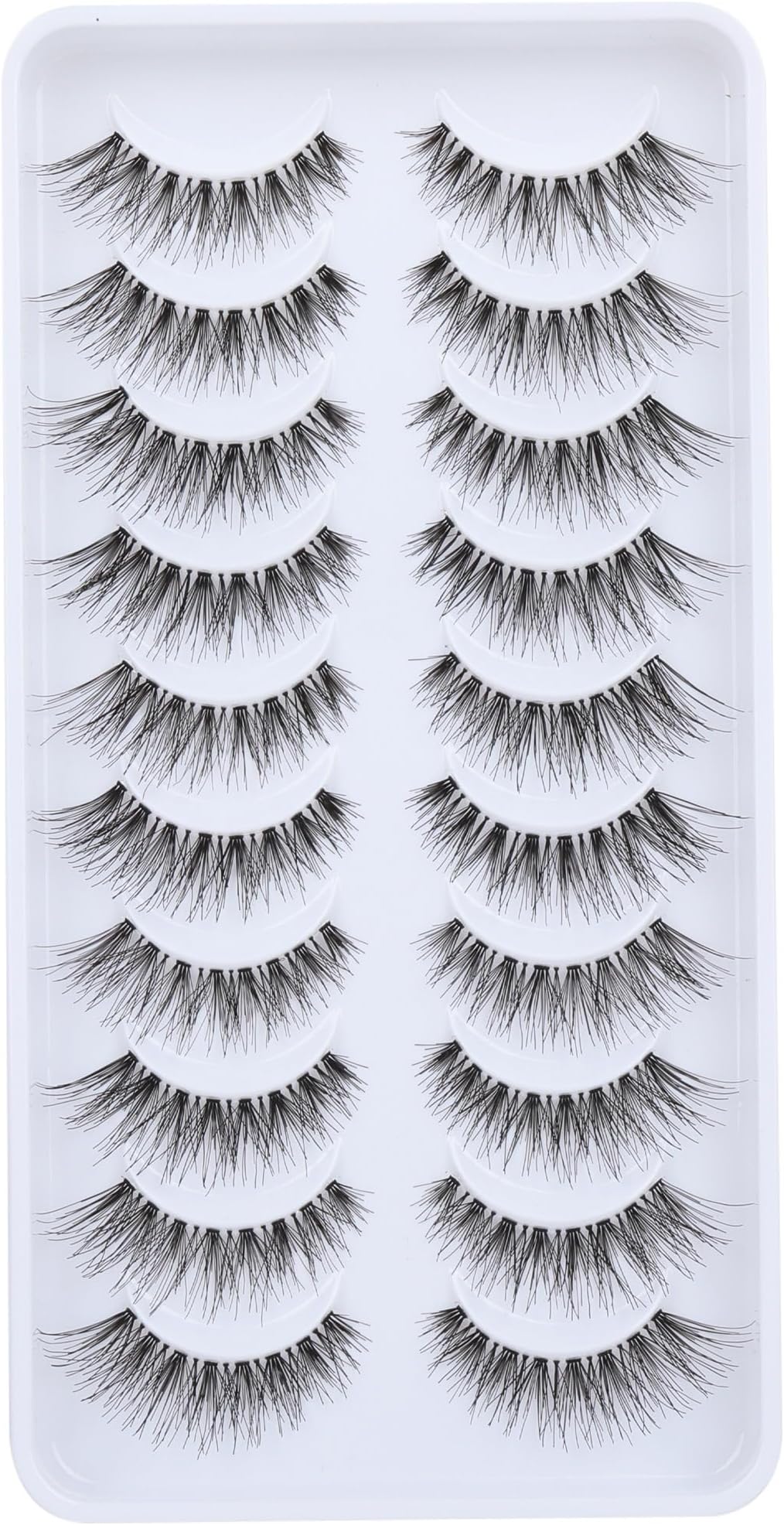 Newcally Lashes Natural Wispy False Eyelashes Cat Eye Lashes Hand-Knotted Soft Light Volume Fake Lashes Multipack