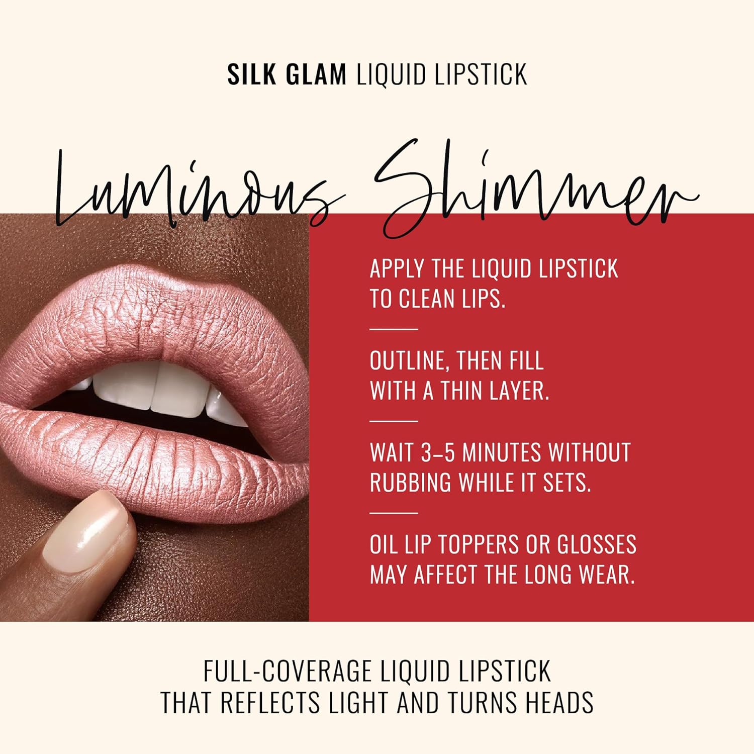 Runway Rogue Silk Glam Liquid Lipstick, Long Wear Frosted Pale-Pink Lipstick, ‘Trophy Wife’ - Image 3