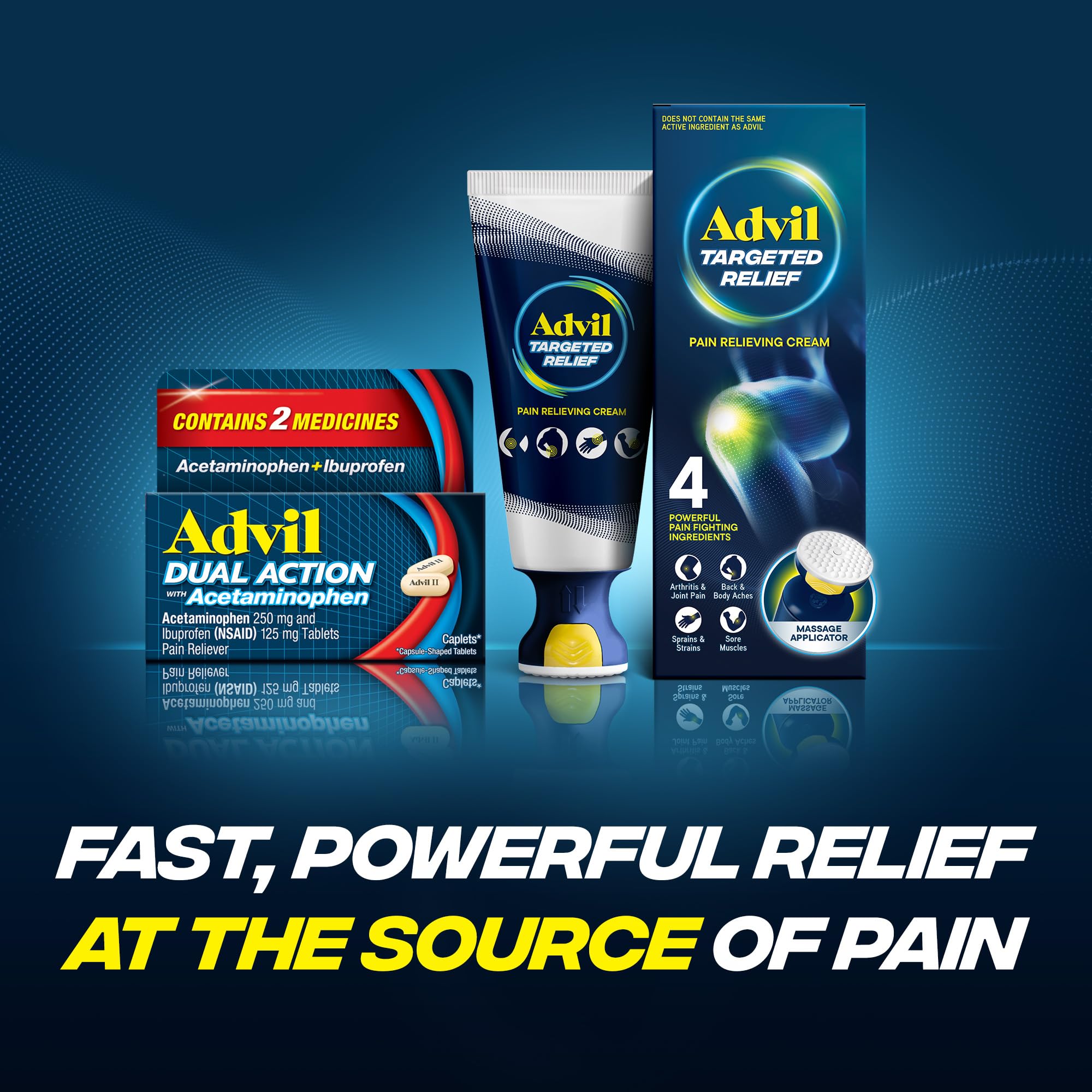 ​​Advil Dual Action Coated Caplets with Acetaminophen - 216 Count​ — Amazon image 10