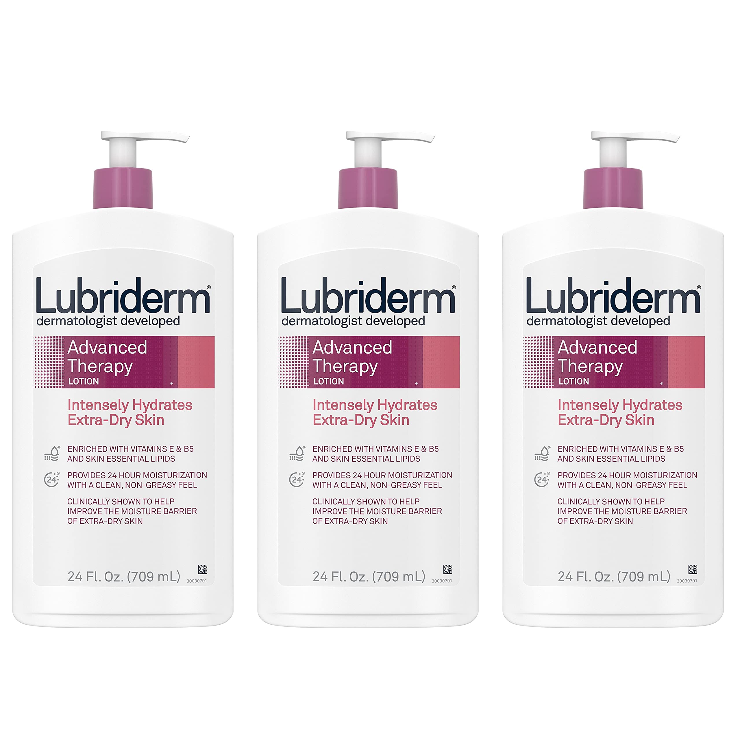 Buy Lubriderm Advanced Therapy FragranceFree Moisturizing Lotion with s E and Pro B5, Intense