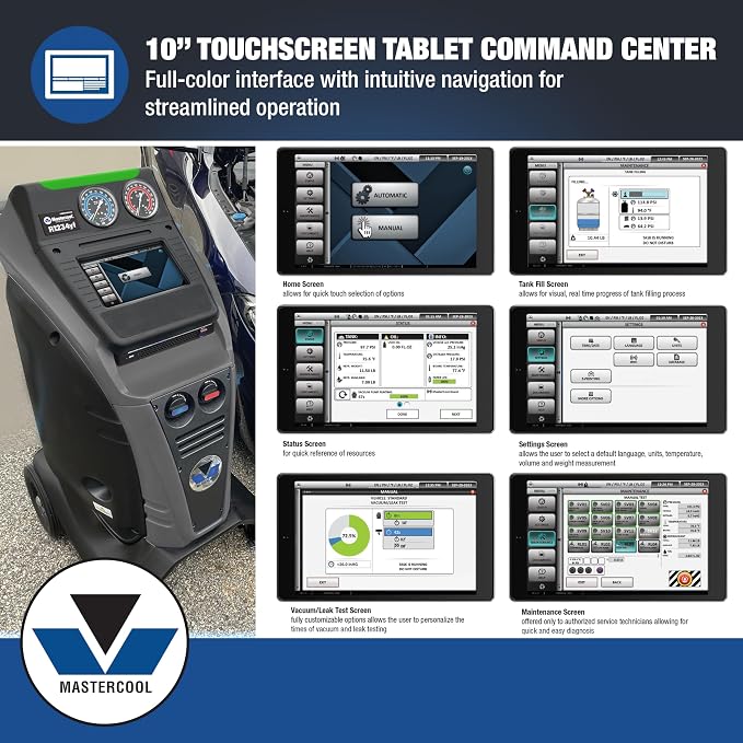 Mastercool COMMANDER4100 Máquina R1234yf híbrida EV miniatura 3