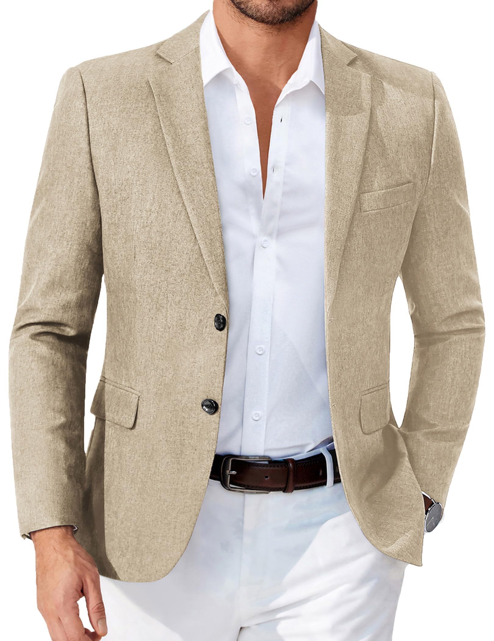 COOFANDY Mens Blazer Casual Sport Coats Two Buttons Lightweight Suit Jacket