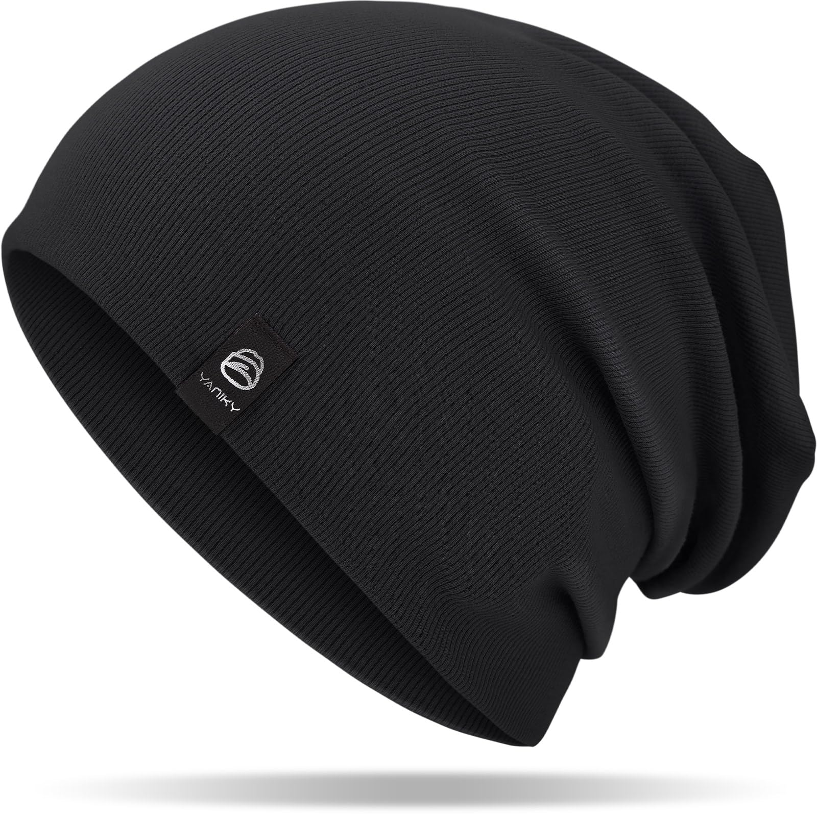 YANIKY Mütze Damen, Leichte Beanie Mütze Herren, Baumwolle Weiche Bequeme Dünne Mütze, Unisex Slouch Beanie Longbeanie für Alle Jahreszeiten