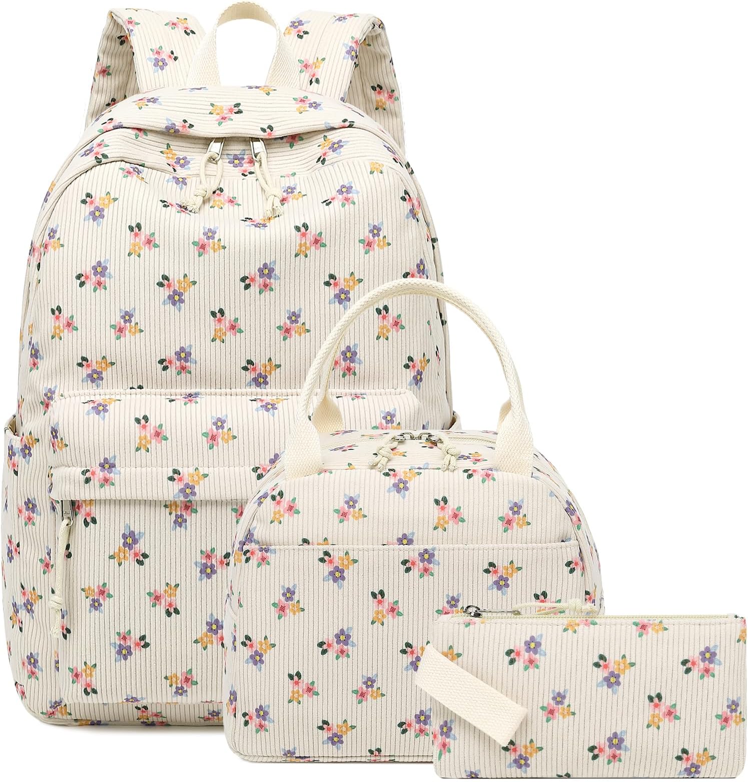 Bluboon School Backpack Teens Girls Boys Kids School Book Bags with Lunch Box Pencil Bag