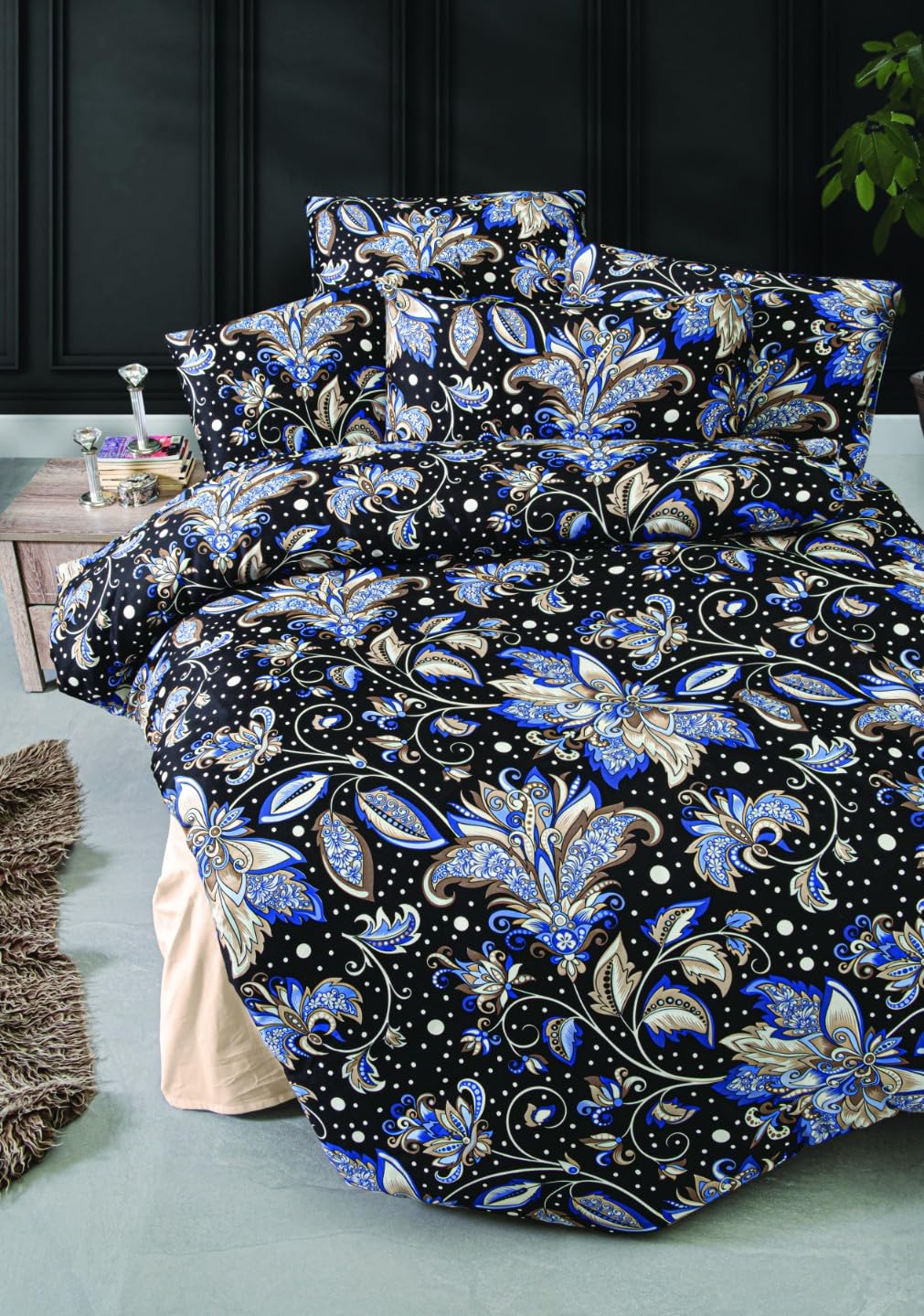 Housse de Couette 200x220 en Coton Satiné | Ambiance Cosy pour Chambre Adulte