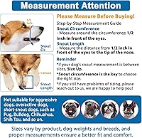 Vista 2 de LUCKYPAW Bozal para perro, bozal de malla para perros grandes y medianos, cubierta suave para la boca para evitar que muerdan y mastiquen, protector