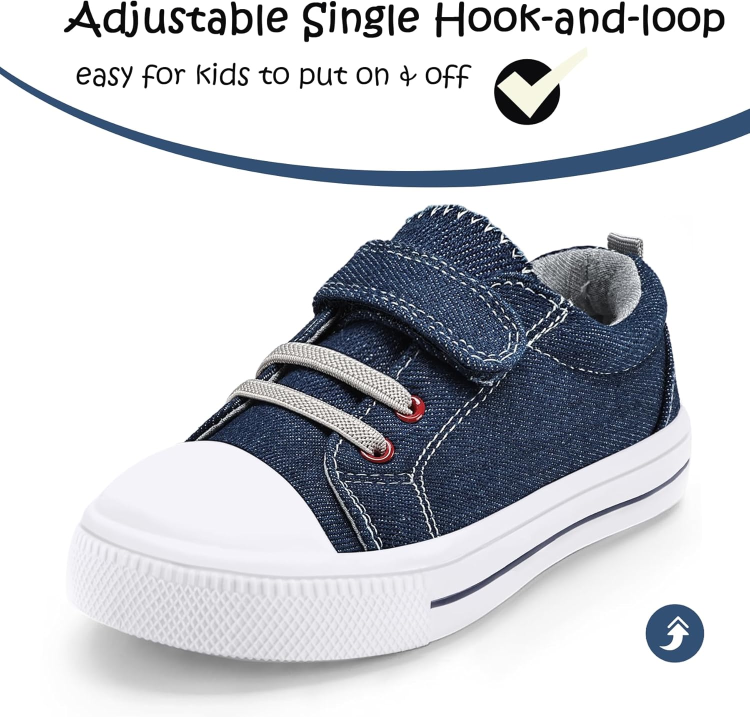 K KomForme Toddler Shoes Boys Girls Canvas Sneakers Size 4-13 - Image 3