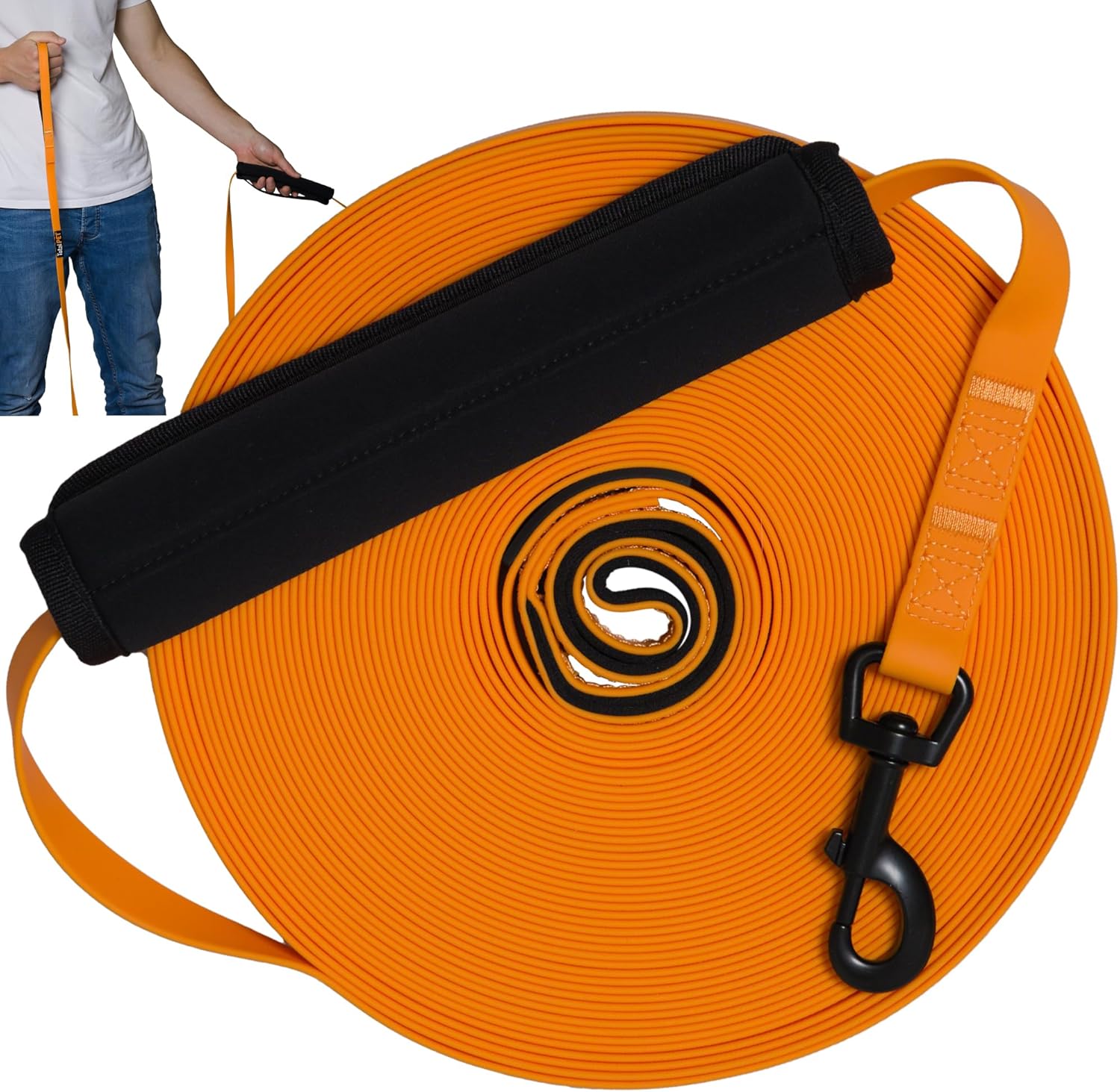 100ft Waterproof Long Leash for Dogs Long Line Dog Training Lead Weatherproof