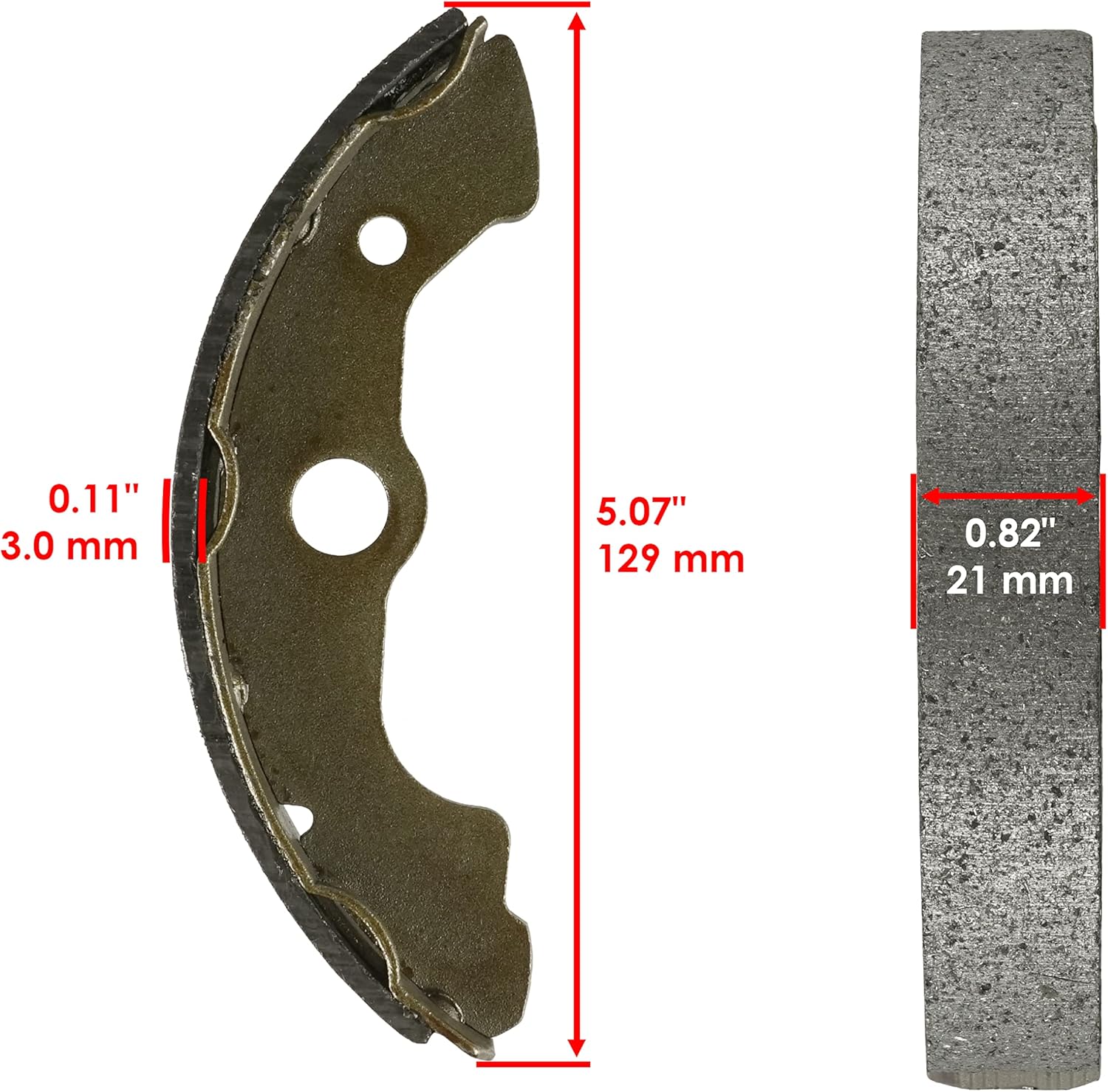 Caltric Front Left/Right Brake Cylinder and Shoe Compatible with Honda Fourtrax 300 TRX300FW 4x4 1988 1989 1990-2000