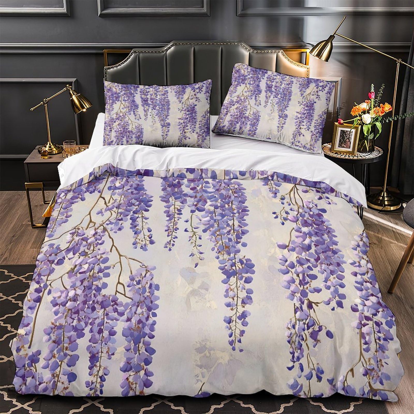 Parure de lit glycine douce pour chambre d'enfant et couchage chaleureux