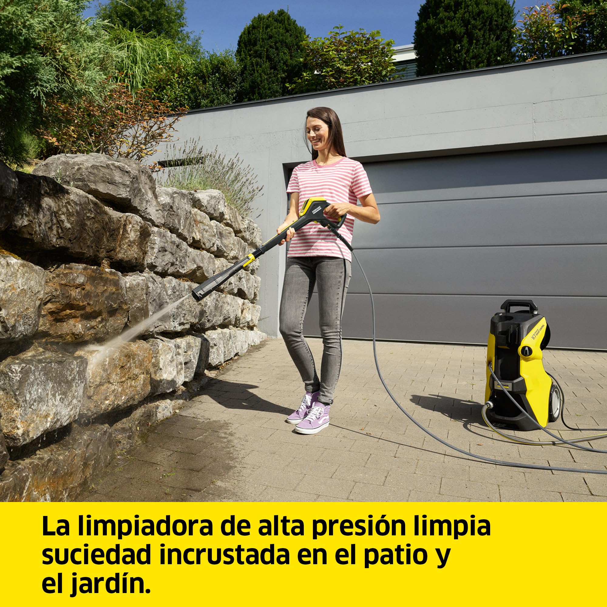 Kärcher Hidrolimpiadora K 7 Premium Smart Control Flex, presión: 180 Bar, caudal: 600 l/h, Rendimiento: 60 m²/h, Filtro de Agua, Peso: 17,9 kg, Manguera Flex, Lanza Multi Jet