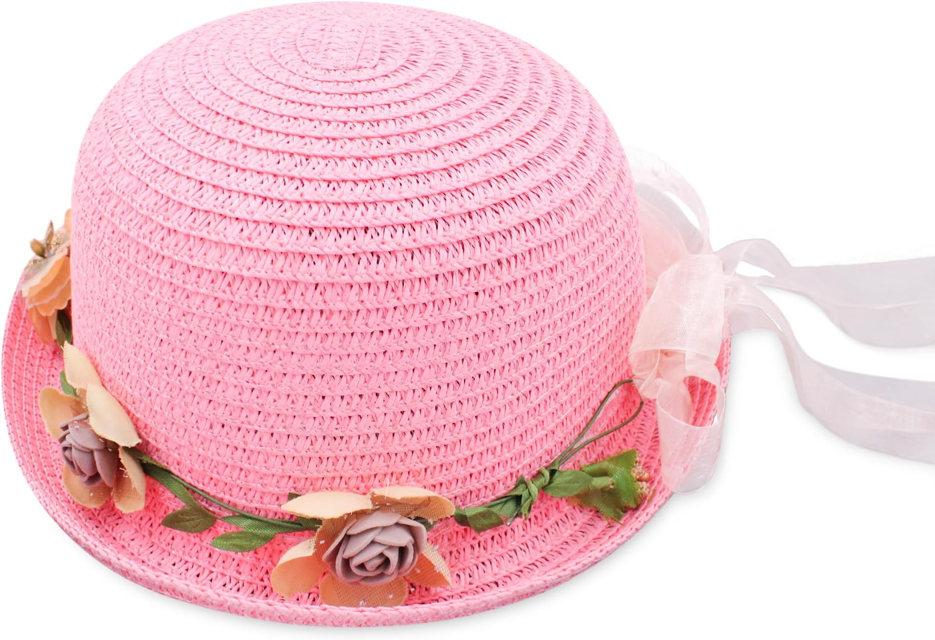 VRITRAZBaby Boy's and Girl's Kids Children Cute Printed Cartoon Gift Summer Fancy Dress Straw Fasion Hat Cap 3…