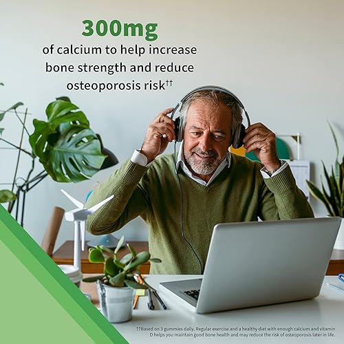 Miniatura 2 de Garden of Life Vitamin Code - Gomitas de calcio y magnesio con D3 y K2, apoya la salud ósea y la fuerza ósea + prebióticos y probióticos para apoyo