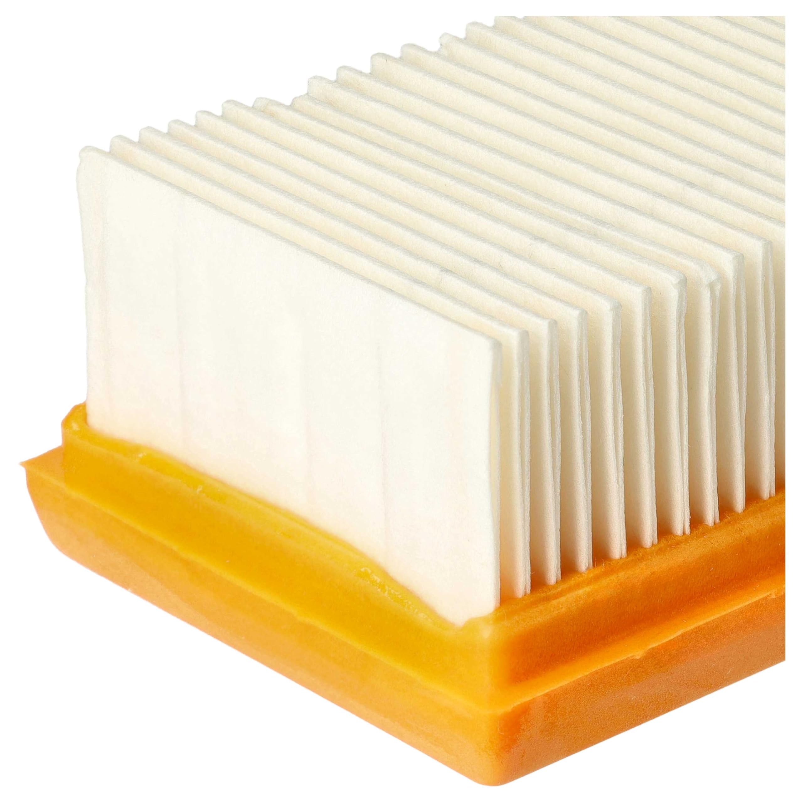 vhbw 8x Filtro plisado plano reemplaza Nilfisk 107413541 para aspiradora - Filtro motor aire refrigerante