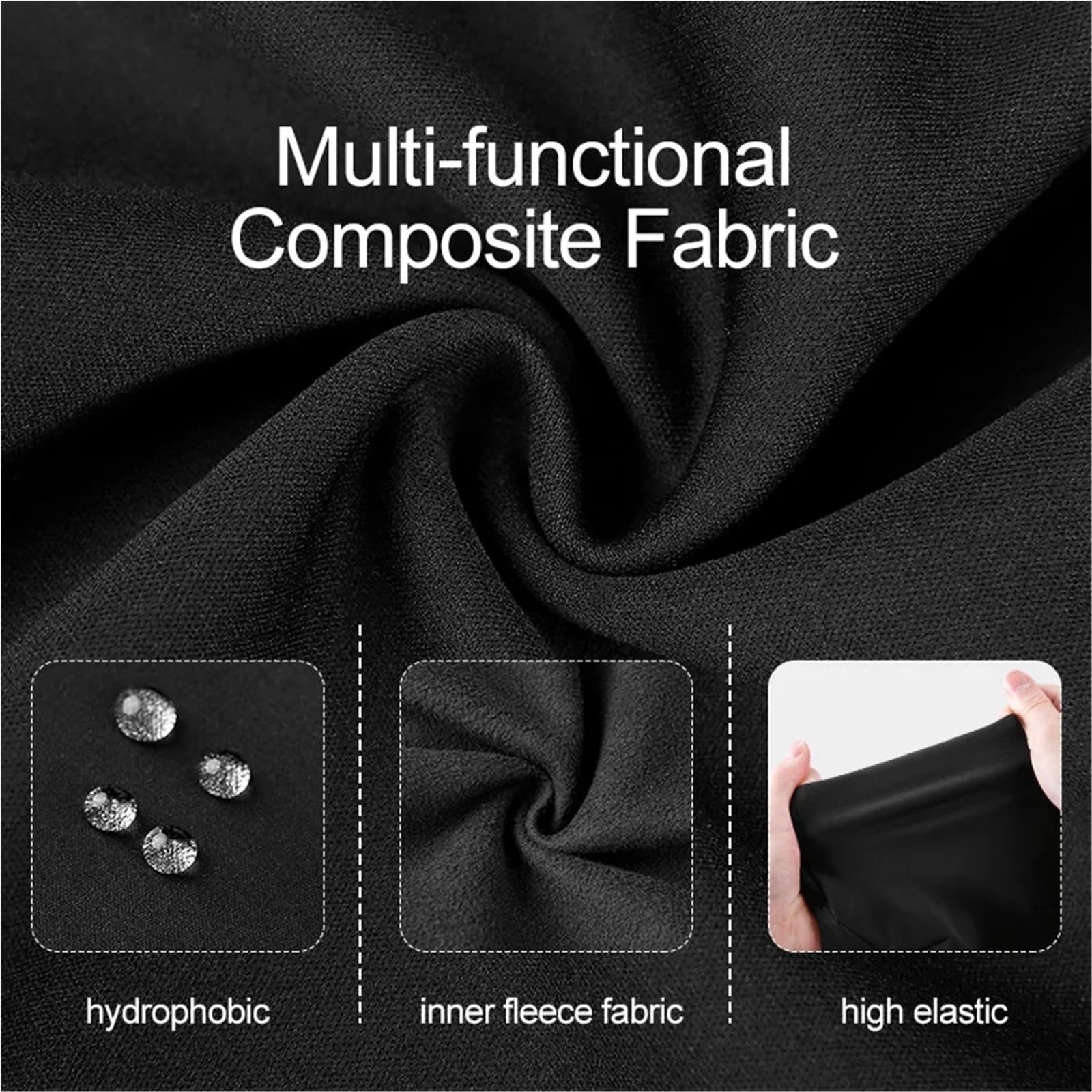 Pantalones de Ciclismo Otoño Invierno Motociclismo Camping Esquí Deportes Hidrofóbico Polar Cálido Alto Elástico Hombres