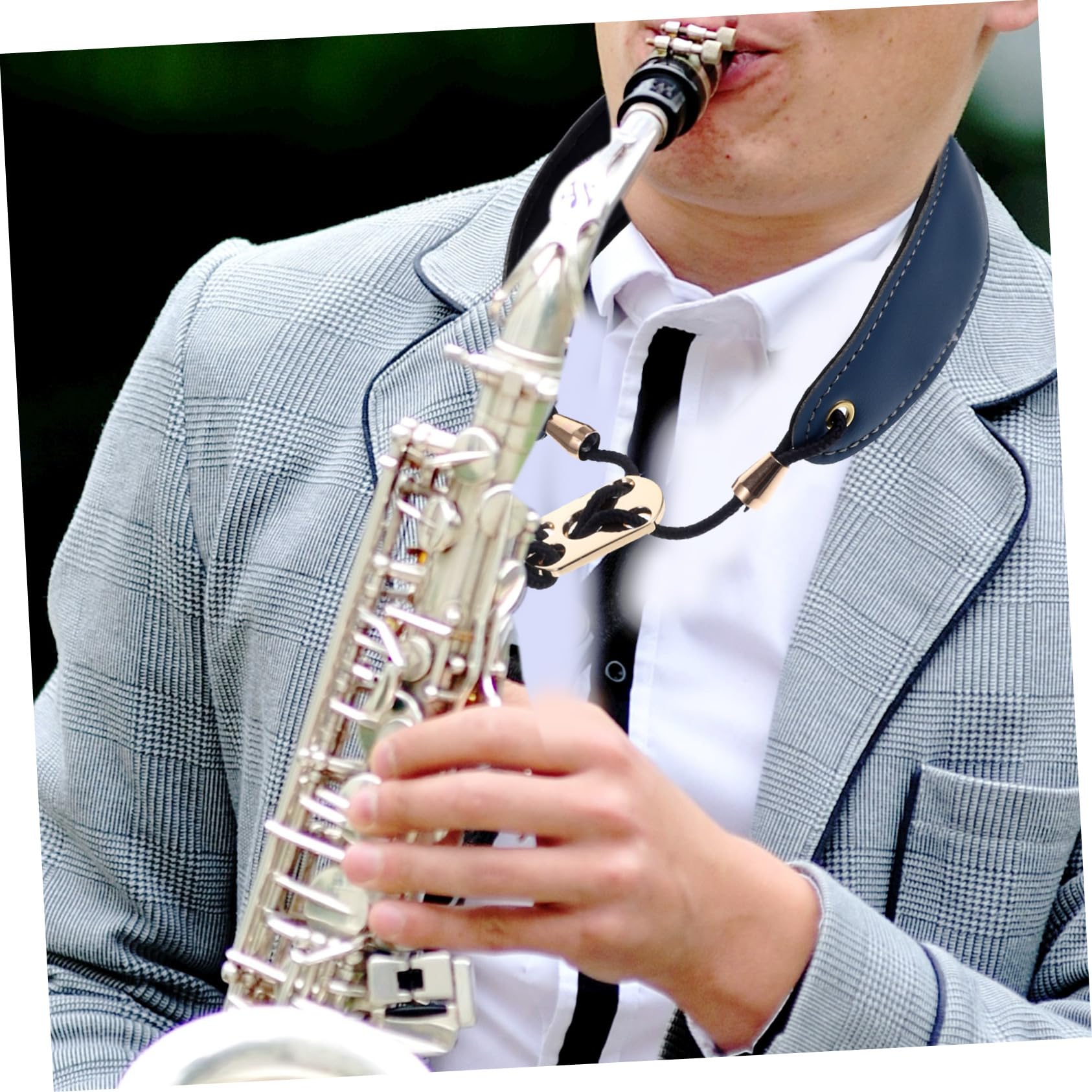 GALPADA Alto Saxophone Neck Strap Durable Design Comfortable Shoulder Support for Saxophone Clarinet Oboe Adjustable Easy to Clean