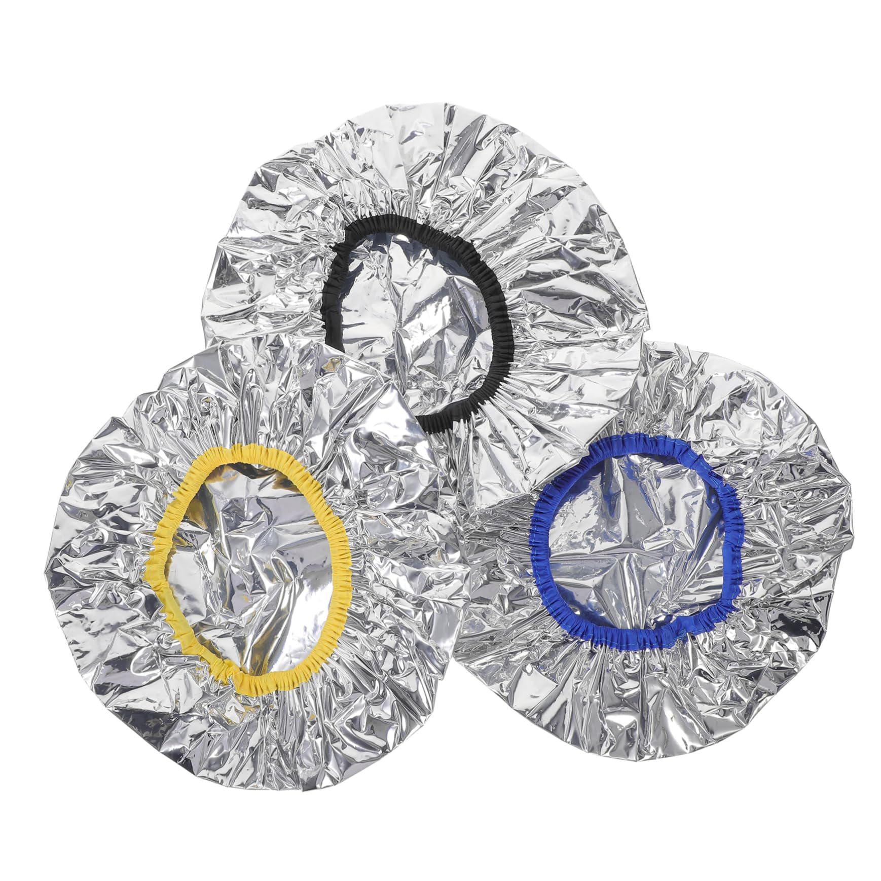 Mikinona 3pcs Conditioning Hair Cap for Hair Treatment Reusable Tin Foil Cap Spa